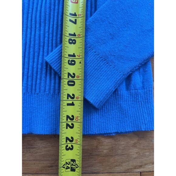 J Mclaughlin Womens knitted buttons Seaspray Sweater Blue Medium A001691 - Picture 7 of 8